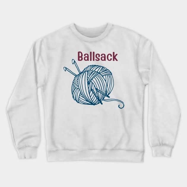 Ballsack Crochet Crewneck Sweatshirt by Rumsa